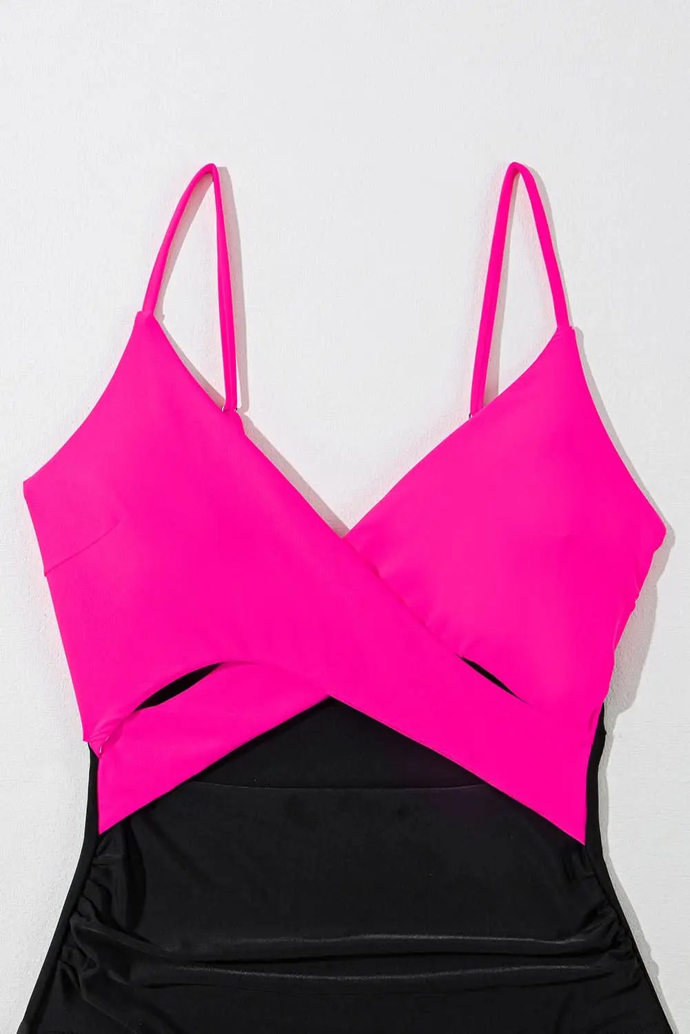 Women's Monokini - Chic Cutout, Flattering - Rose Red Vacation