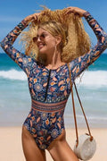 Women's One Piece Swimsuit - UPF50 Sun Protection - Paisley Beach