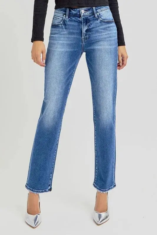 Shoes Trendsi Mid Rise Jeans Women's Casual Ankle Fit Denim Comfortable Style