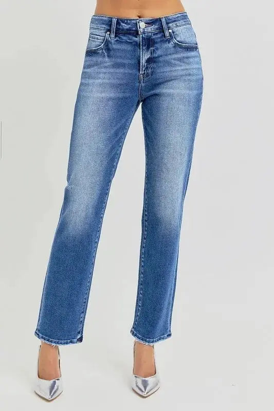 Shoes Trendsi Mid Rise Jeans Women's Casual Ankle Fit Denim Comfortable Style