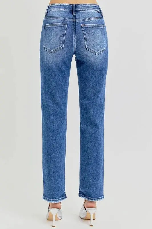 Shoes Trendsi Mid Rise Jeans Women's Casual Ankle Fit Denim Comfortable Style