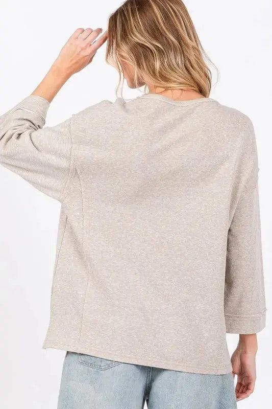 T-Shirts Trendsi SAGE+FIG Floral Top Women's Casual Round Neck Tee - Soft & Comfy