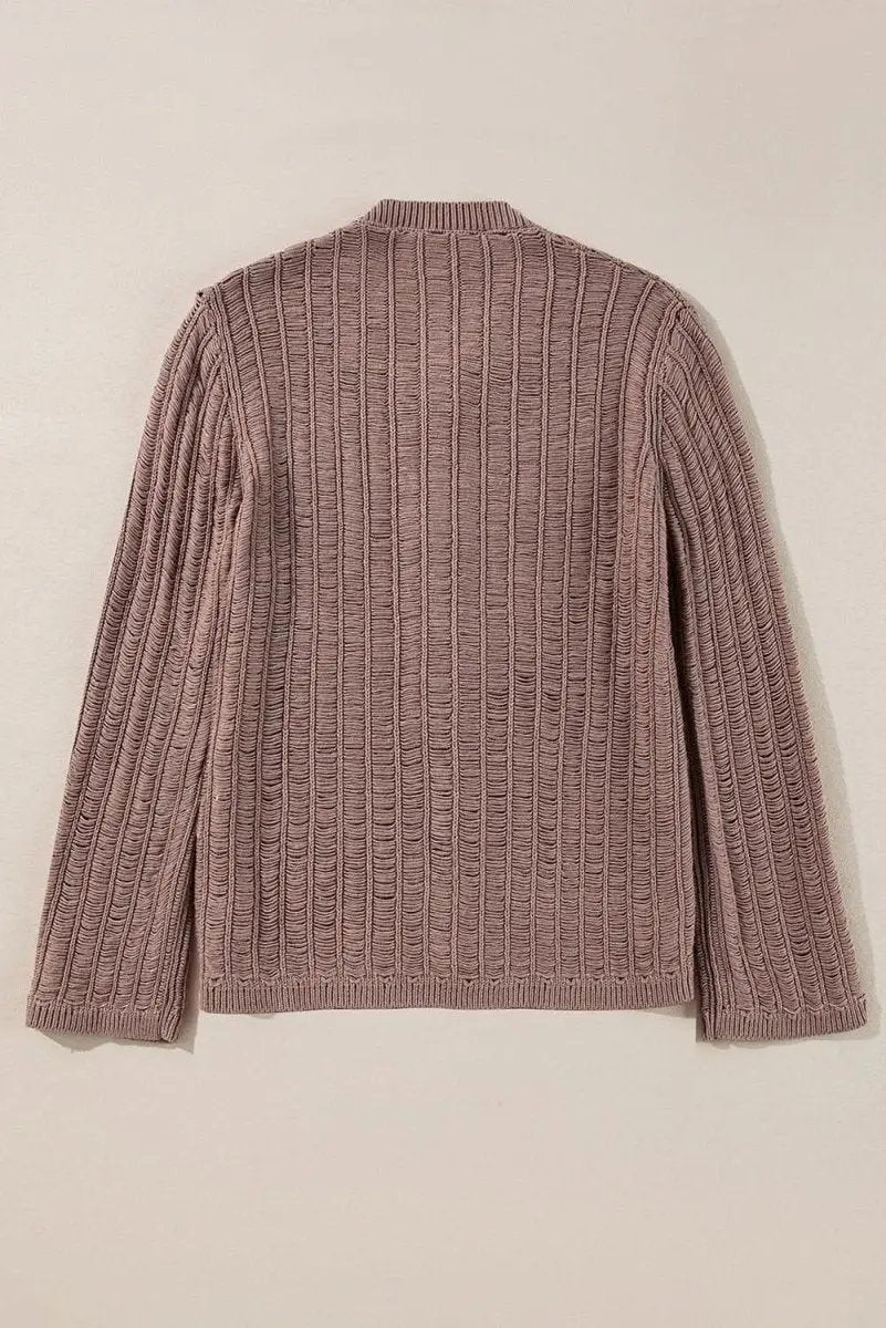 Sweaters Love Salve Knit Cardigan Women's Daily Wear Top Goat Cutout Detail Winter Style