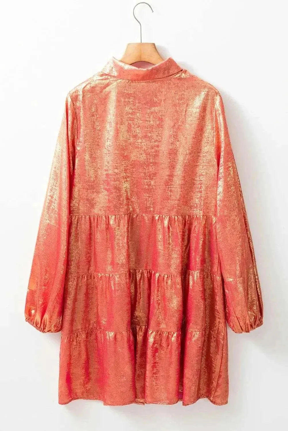 Trendsi Casual Dresses - Shimmering metallic mini dress - Premium Quality