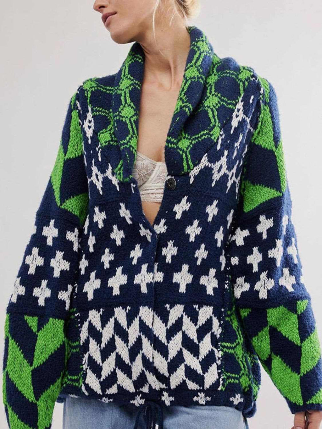Shirts Trendsi Chic long sleeve button-up cardigan