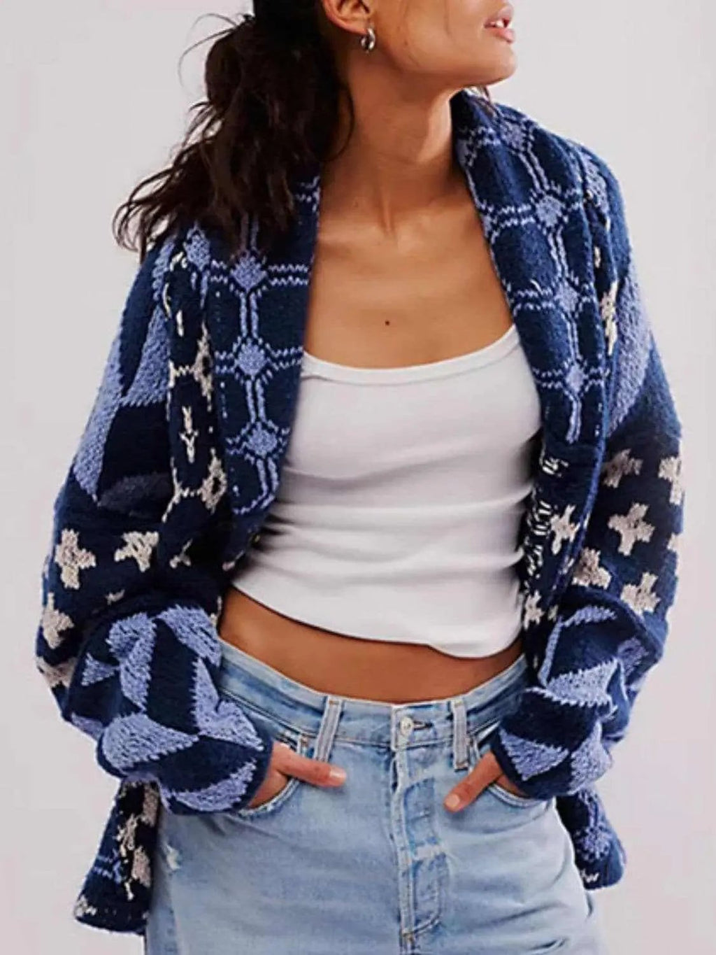 Shirts Trendsi Chic long sleeve button-up cardigan