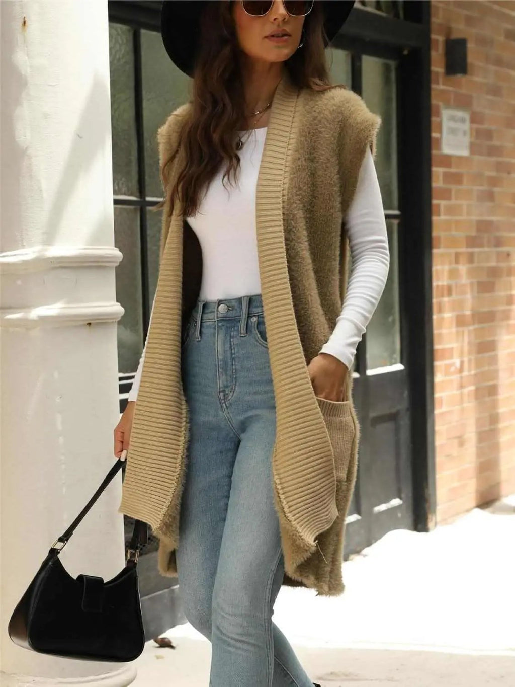 Sweaters Trendsi Pocket Cardigan Women's Stylish Layering Comfortable Cardigan