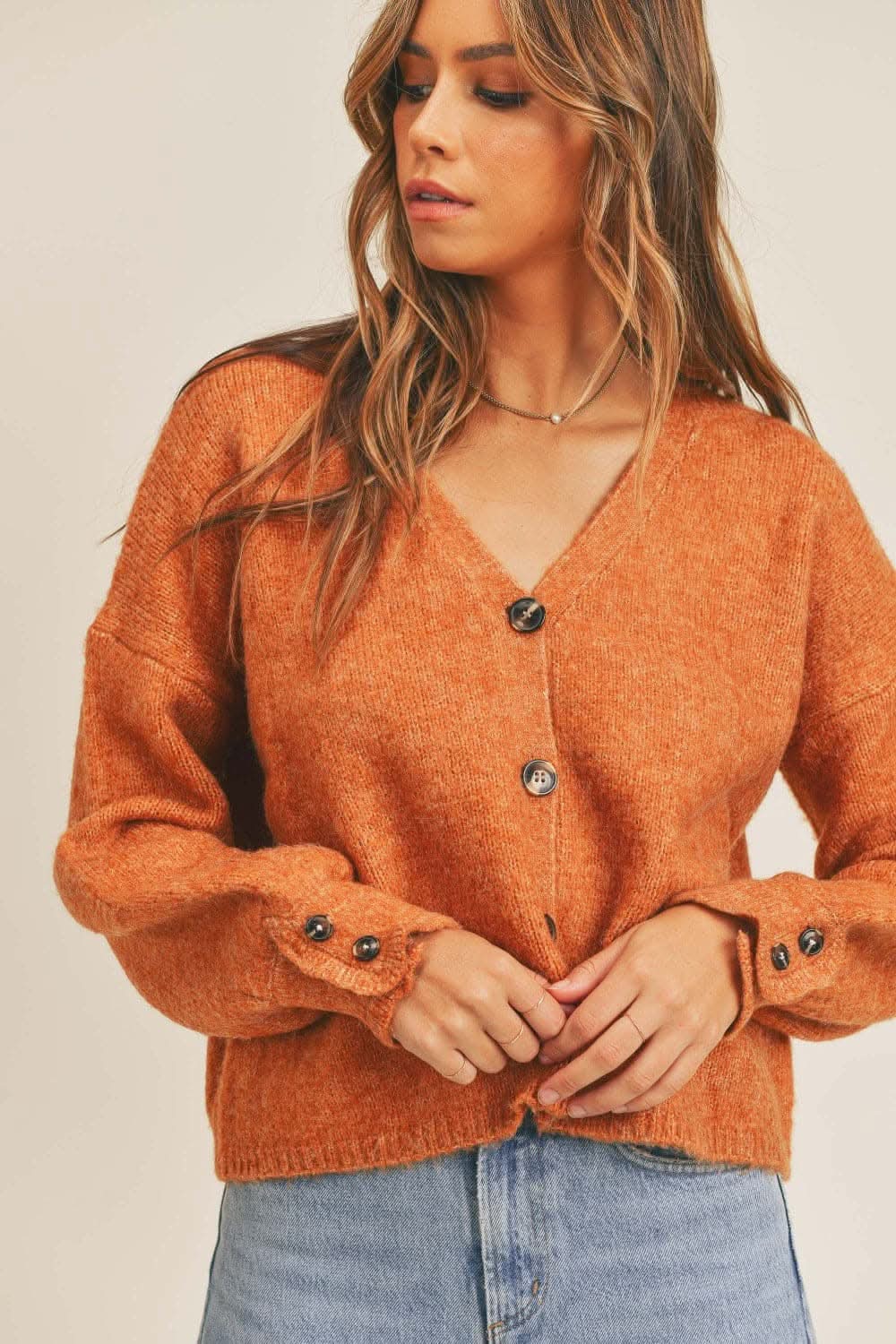 Sweaters Trendsi Cozy Cardigan Women's Fall Layering Knit Top Soft, Button-Down