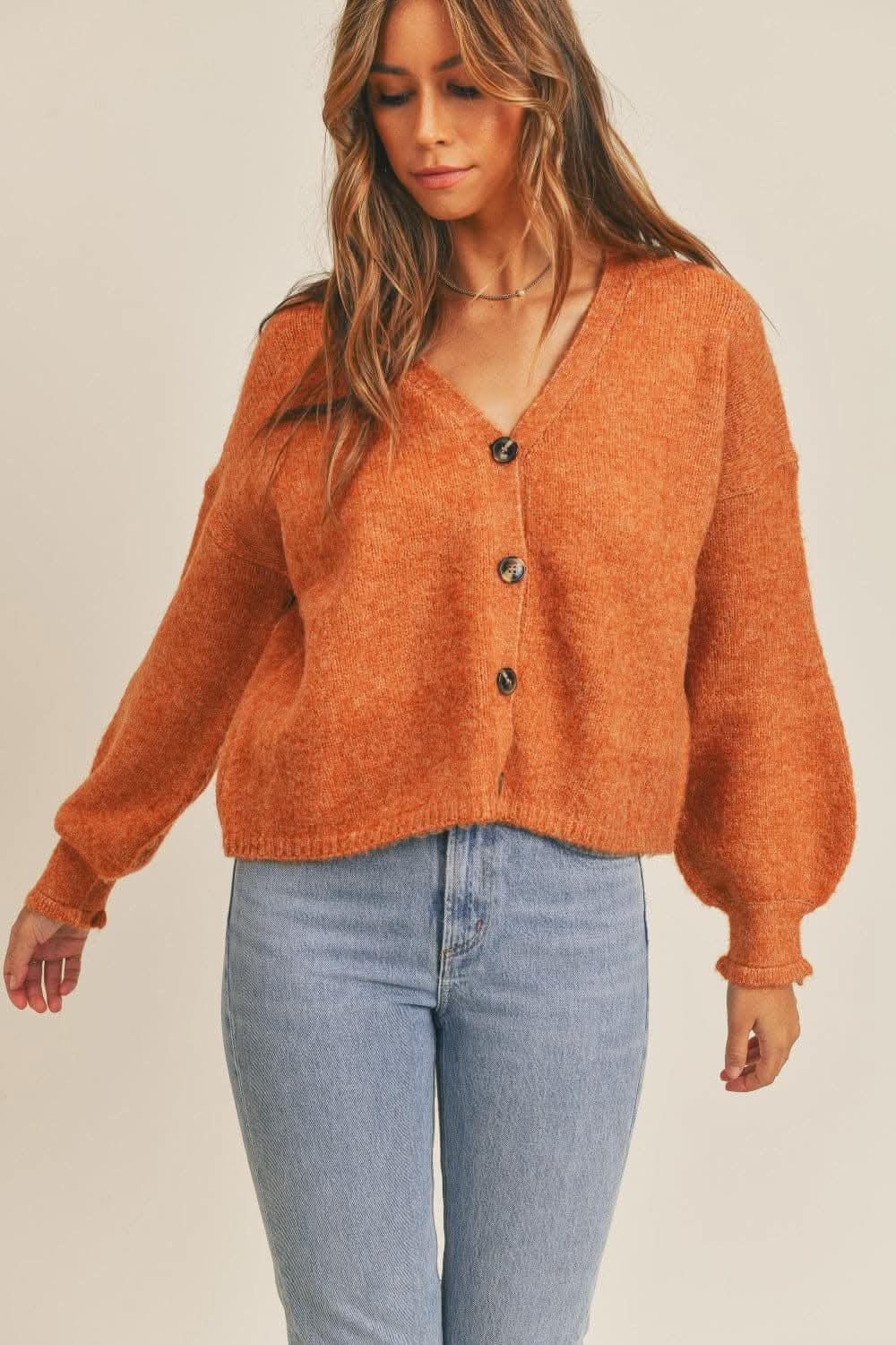 Sweaters Trendsi Cozy Cardigan Women's Fall Layering Knit Top Soft, Button-Down