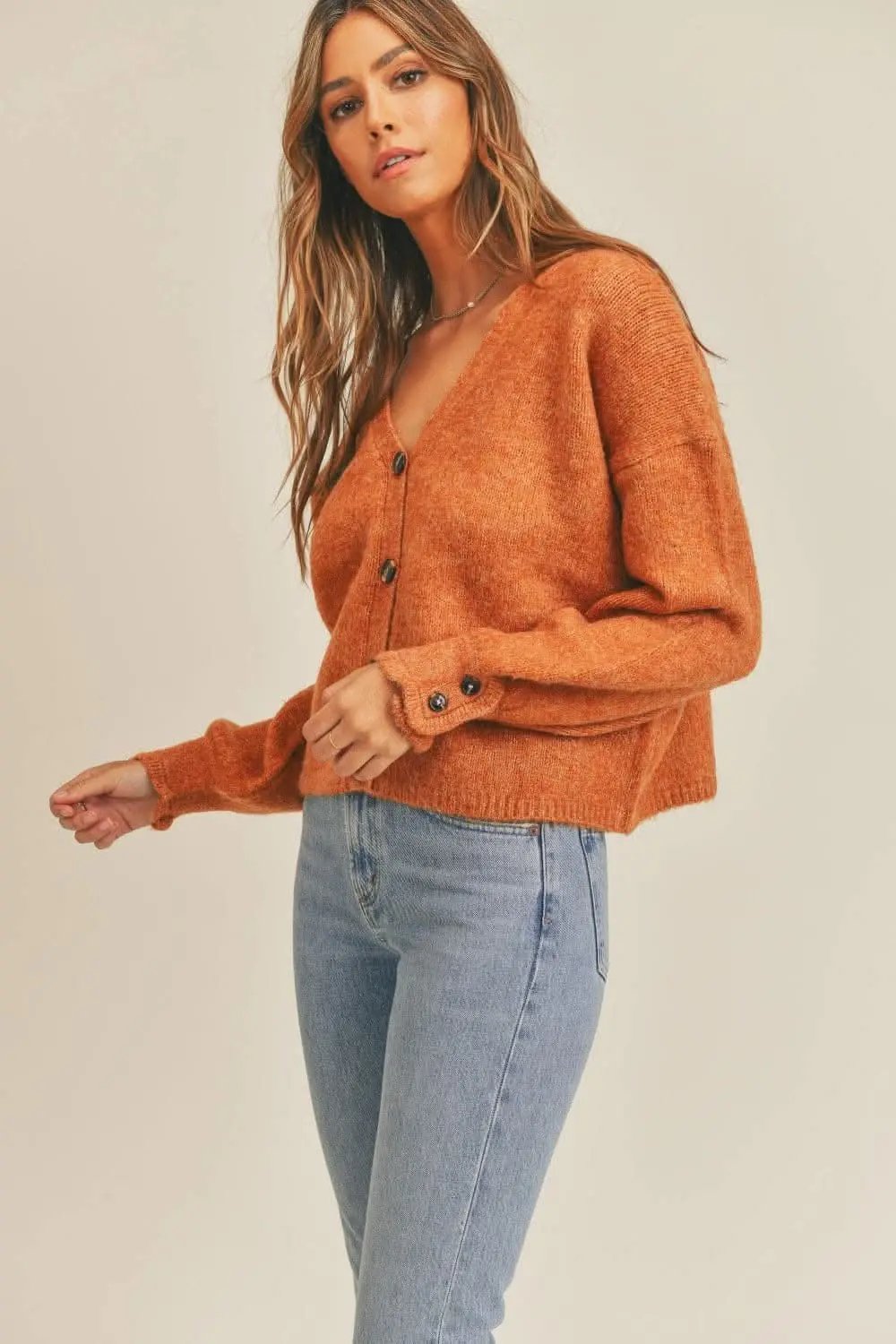 Sweaters Trendsi Cozy Cardigan Women's Fall Layering Knit Top Soft, Button-Down
