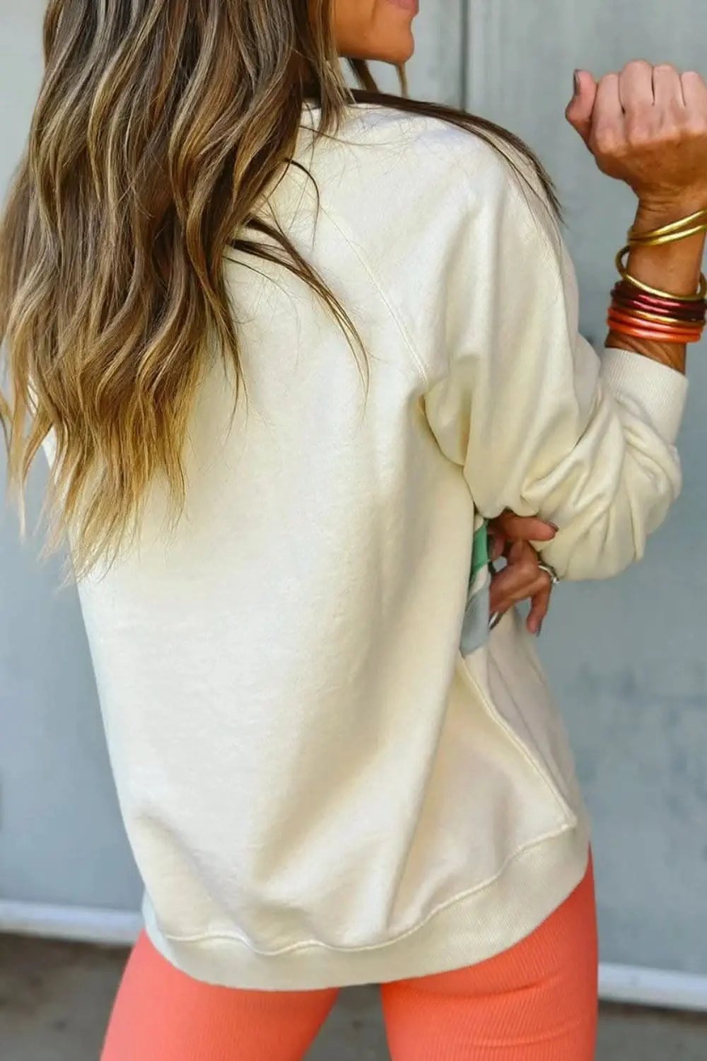 Sweatshirts & Hoodies Trendsi Colorblock Long Sleeve Sweatshirt