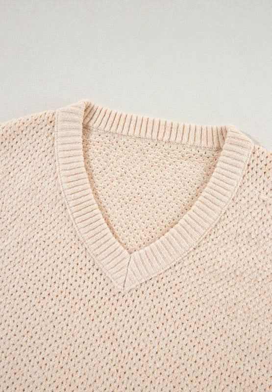 Sweaters Trendsi V-Neck Sweater Women's Casual Long Sleeve Top Wardrobe Essential