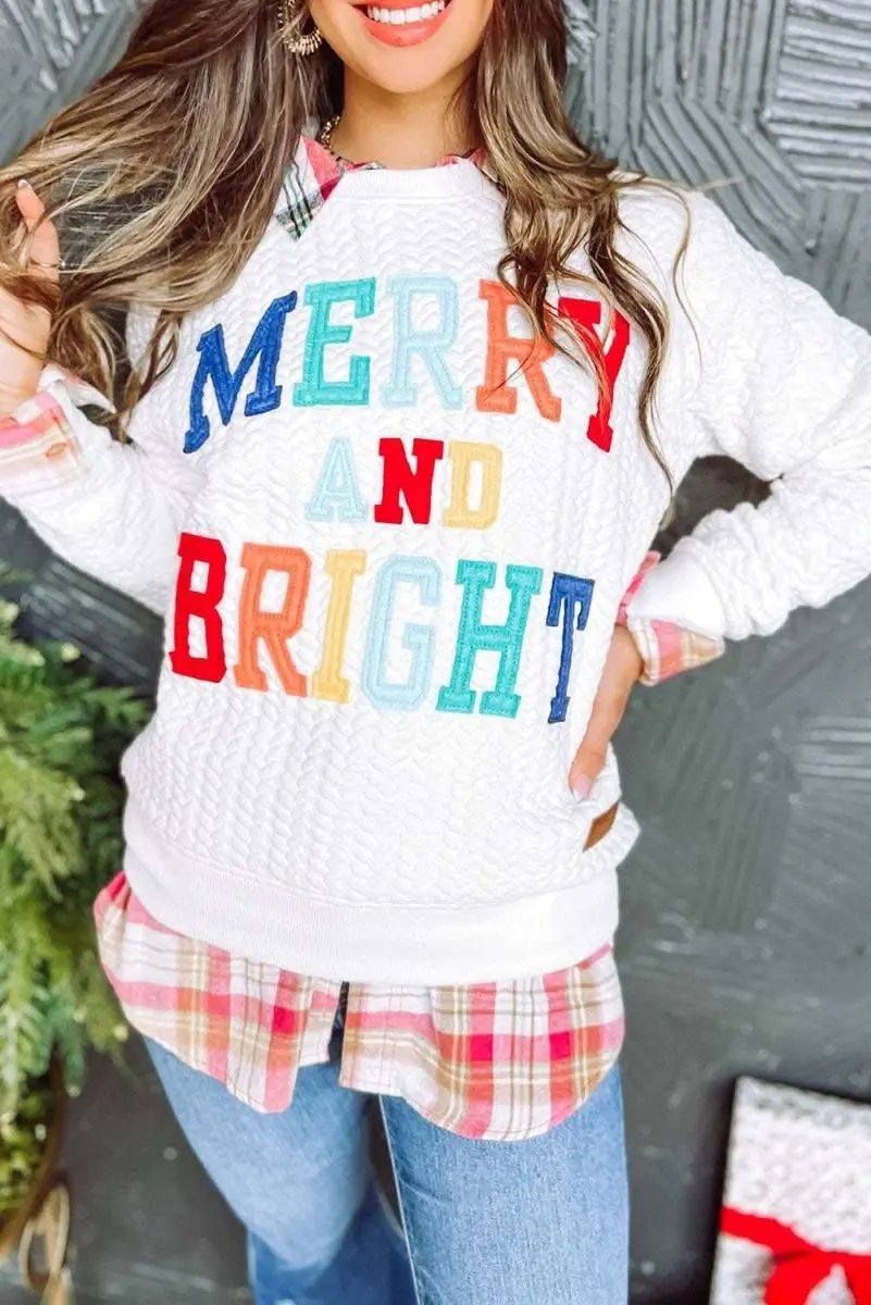Women's Cable Knit Sweatshirt Love Salve Cozy Winter