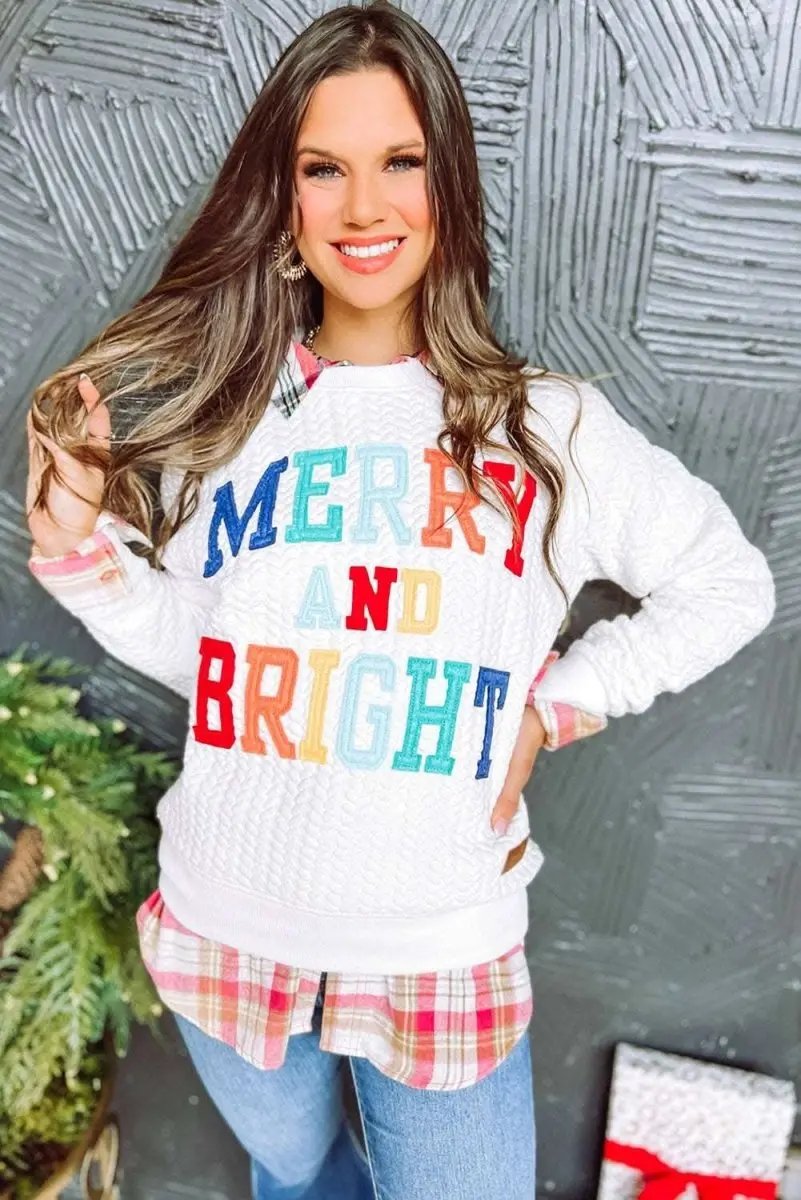 Women's Cable Knit Sweatshirt Love Salve Cozy Winter