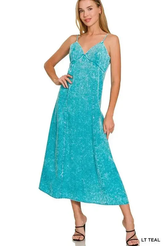 Dresses Trendsi Tencel Maxi Dress Women's Casual Long Gown Flowy & Comfy