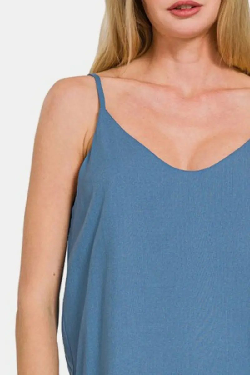 Shorts Trendsi Zenana Layered Cami Women's Everyday Tank Top - Soft & Comfy